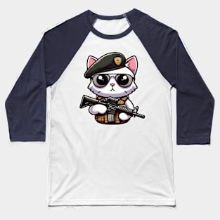 Tactical Cat Baseball T-Shirt